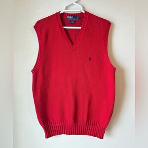 Ralph Lauren Red Knit Top